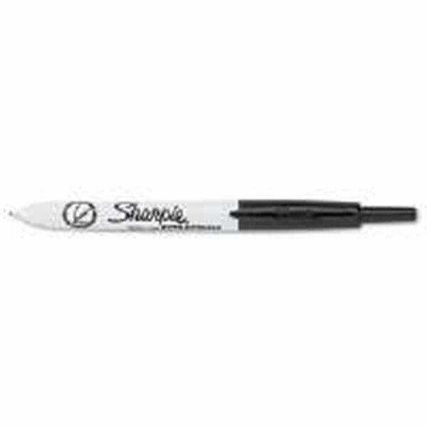 Pen2Paper 1735790 Retractable Ultra Fine Tip Permanent Marker- Black PE3860054